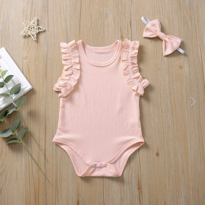 Ruffle Onsie with Head Piece